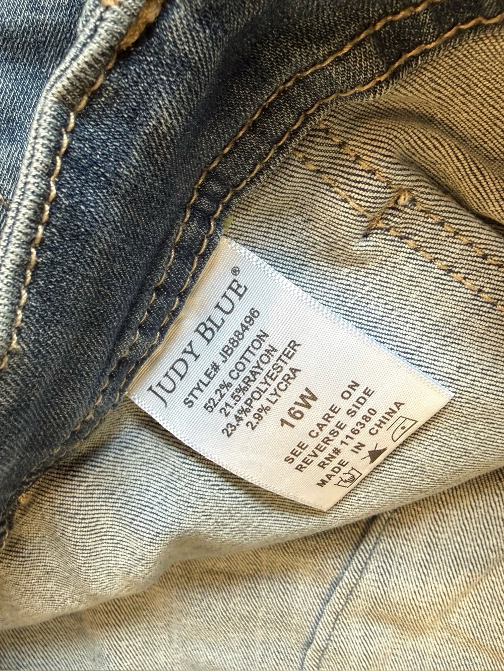 Judy Blue High Waist Pull On Jogger Jeans JB88496 Size 16W Pockets Drawstring - Picture 3 of 7